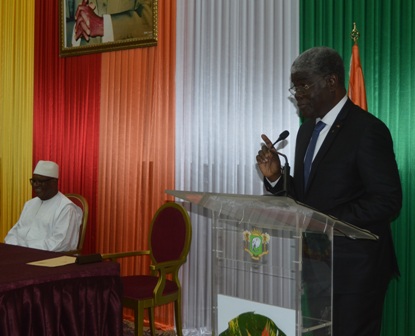 Discours du Ministre Gouverneur Robert Beugré Mambé à la ceremonie de remise des clés de la ville d’Abidjan au Président de la République du Mali S.E Ibrahim Boubaca Keita à la salle Félix Houphouët Boigny. Vendredi 11 mai 2018